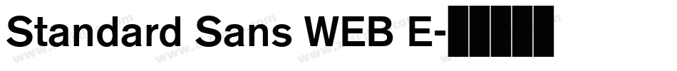 Standard Sans WEB E字体转换
